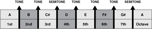 Figure 3. The chord of B minor